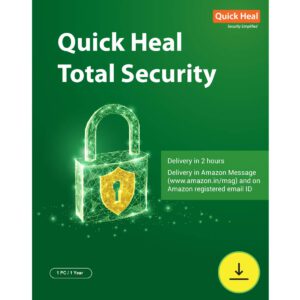 Quick Heal Total Security Latest Version - 1 PC, 1 Year (Email Delivery in 2 hours- No CD)